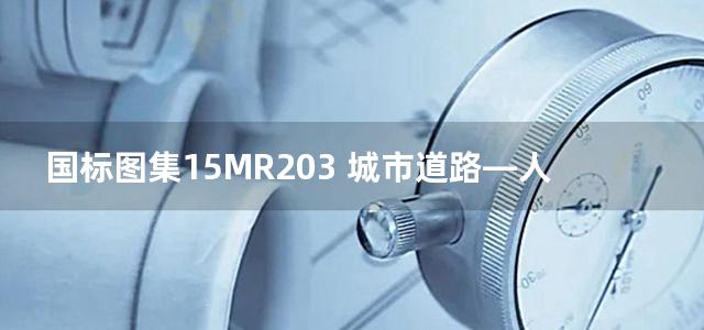 国标图集15MR203 城市道路—人行道铺砌